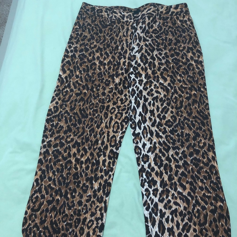 Dolce & Gabbana Leopard Print Women’s Pants 28